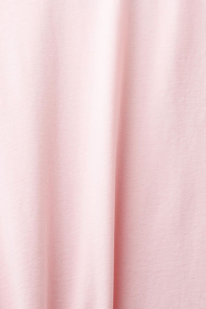 Maglia girocollo a maniche lunghe slim, PASTEL PINK, detail image number 6