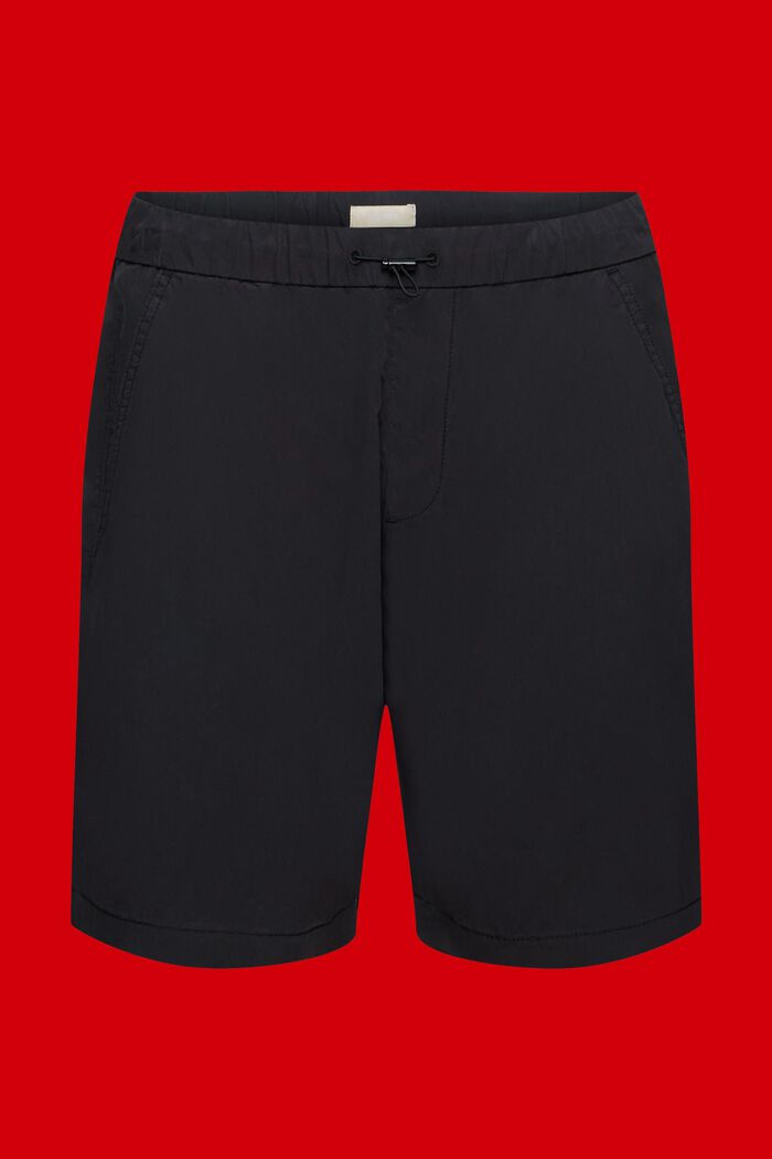 Pantaloncini leggeri lavati, BLACK, detail image number 6