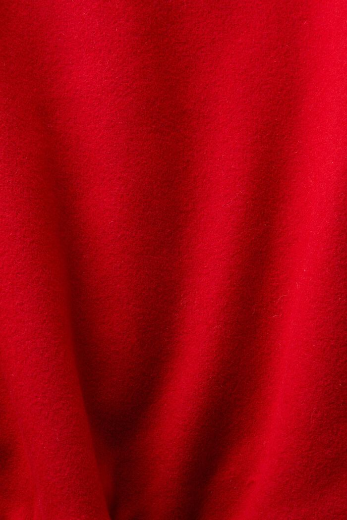 Giacca varsity in misto lana con applicazione del logo, DARK RED, detail image number 5