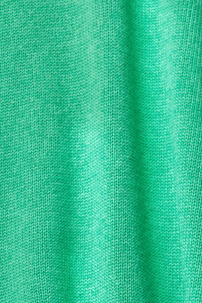 Pullover a maglia in cotone sostenibile, GREEN, detail image number 1