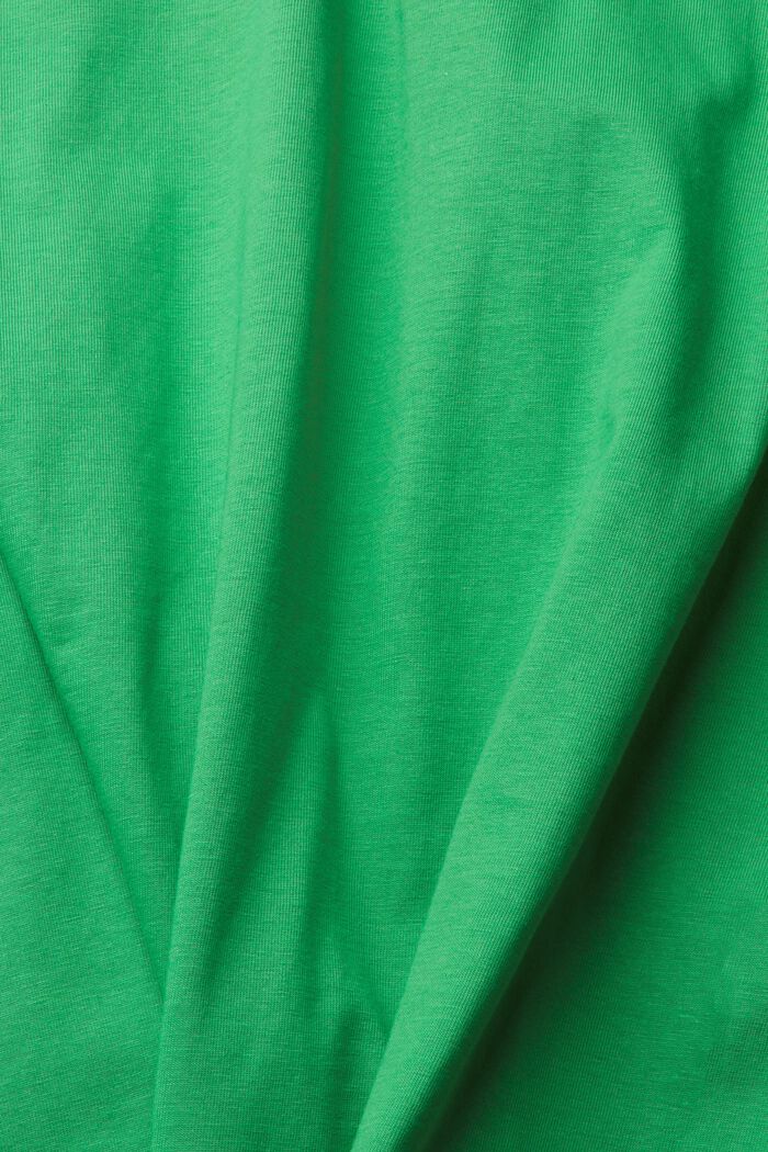 T-shirt in jersey con ricamo del logo, GREEN, detail image number 5