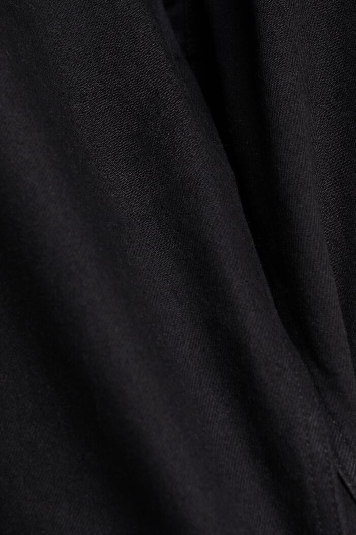 Jeans Straight Leg in cotone sostenibile, BLACK DARK WASHED, detail image number 6