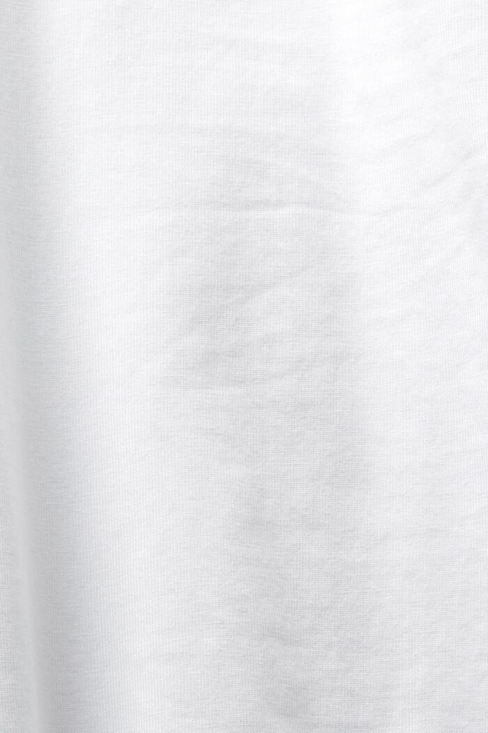 T-shirt henley in jersey, WHITE, detail image number 5
