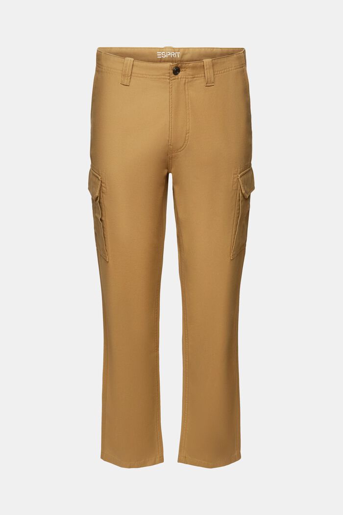 Pantaloni cargo in cotone, CAMEL, detail image number 7