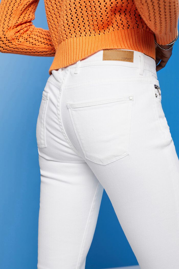 Jeans con dettaglio con zip, WHITE, detail image number 4