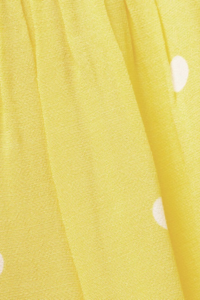 Blusa a maniche corte con stampa, LIGHT YELLOW, detail image number 5