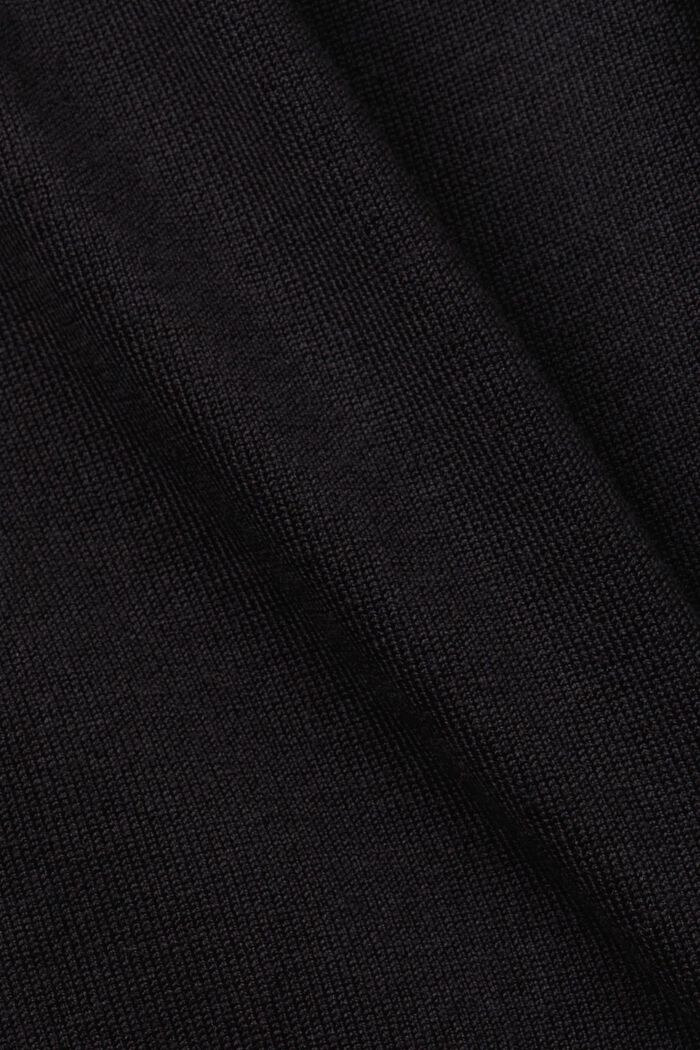 Pullover basic con scollo a dolcevita, LENZING™ ECOVERO™, BLACK, detail image number 5