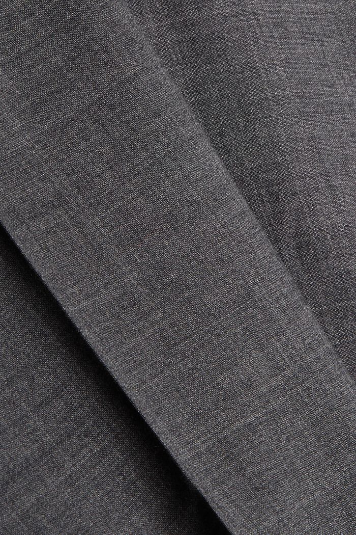 Responsible Wool: pantaloni con elastico in vita, DARK GREY, detail image number 5