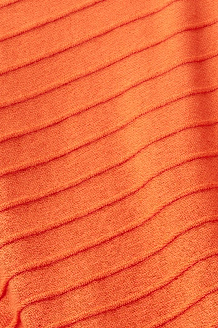 Pullover a righe, ORANGE RED, detail image number 5