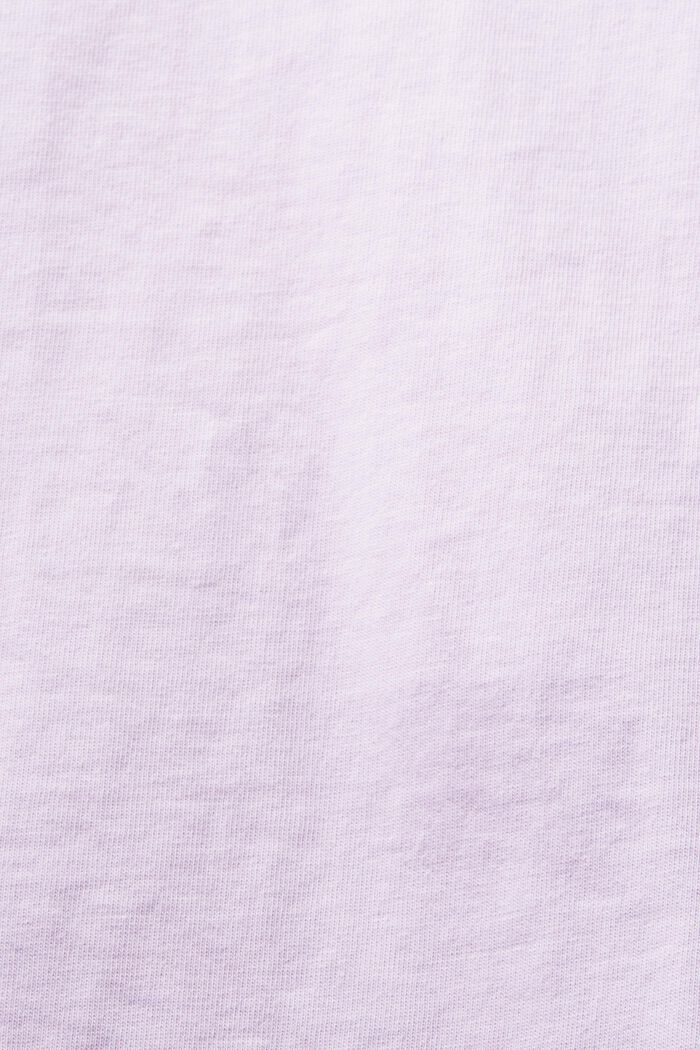 T-shirt a maniche corte in materiale misto, LAVENDER, detail image number 4