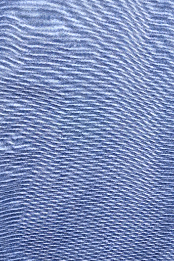 Camicia in popeline di cotone con colletto button down, BRIGHT BLUE, detail image number 4