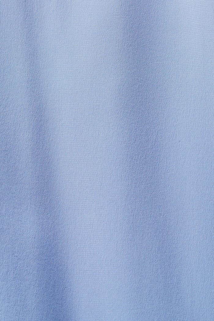 Abito camicia midi in seta, BLUE LAVENDER, detail image number 6