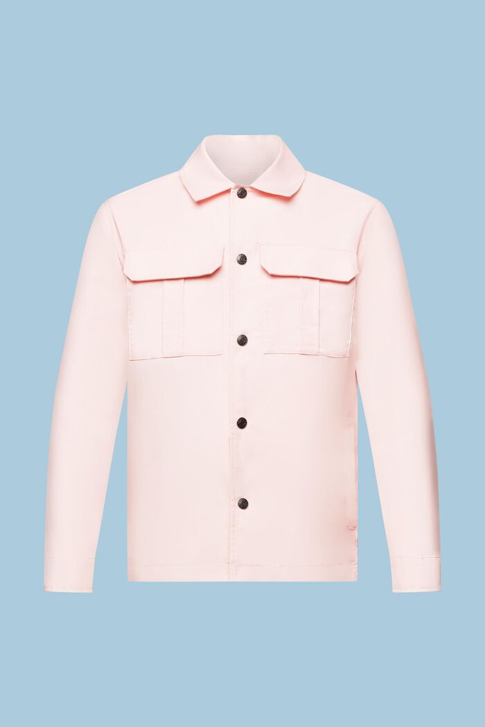 Overshirt in twill, PASTEL PINK, detail image number 7