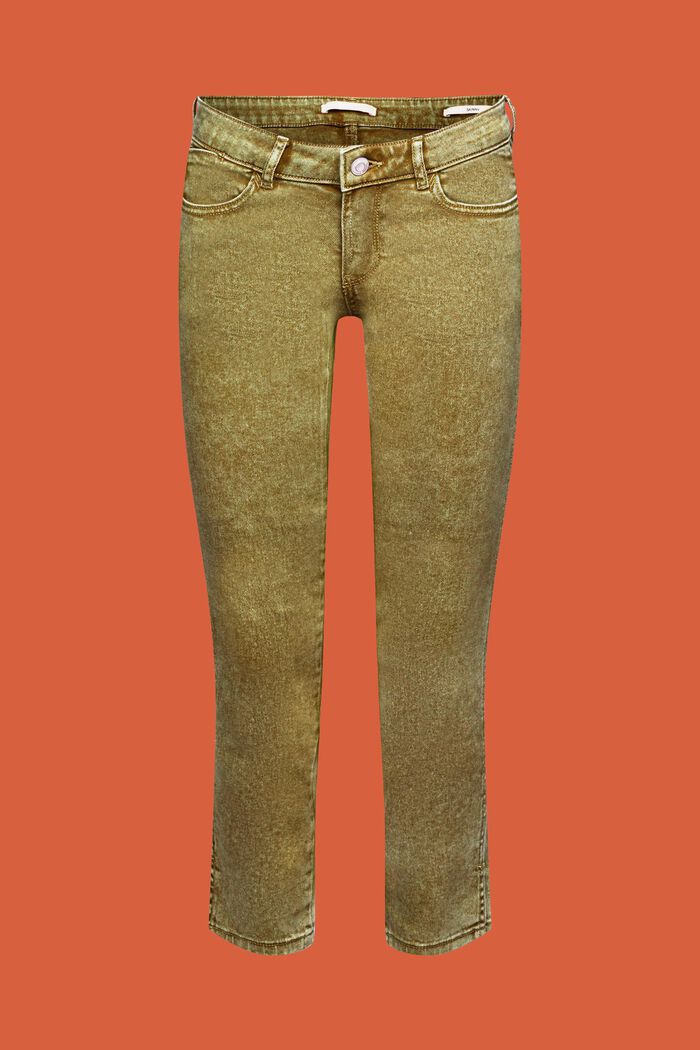 Pantaloni capri in twill, PISTACHIO GREEN, detail image number 7