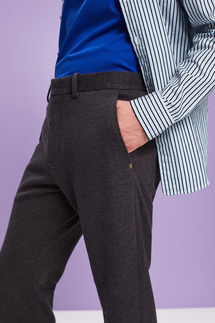 Pantaloni slim a maglia, DARK GREY, detail image number 2