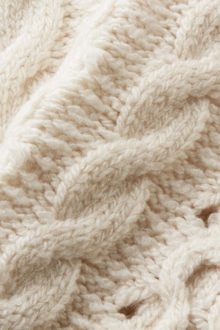 Pullover in misto lana in maglia intrecciata, ICE, detail image number 6