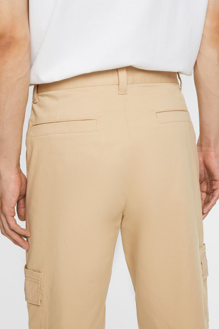 Pantaloni cargo con risvolto, SAND, detail image number 4