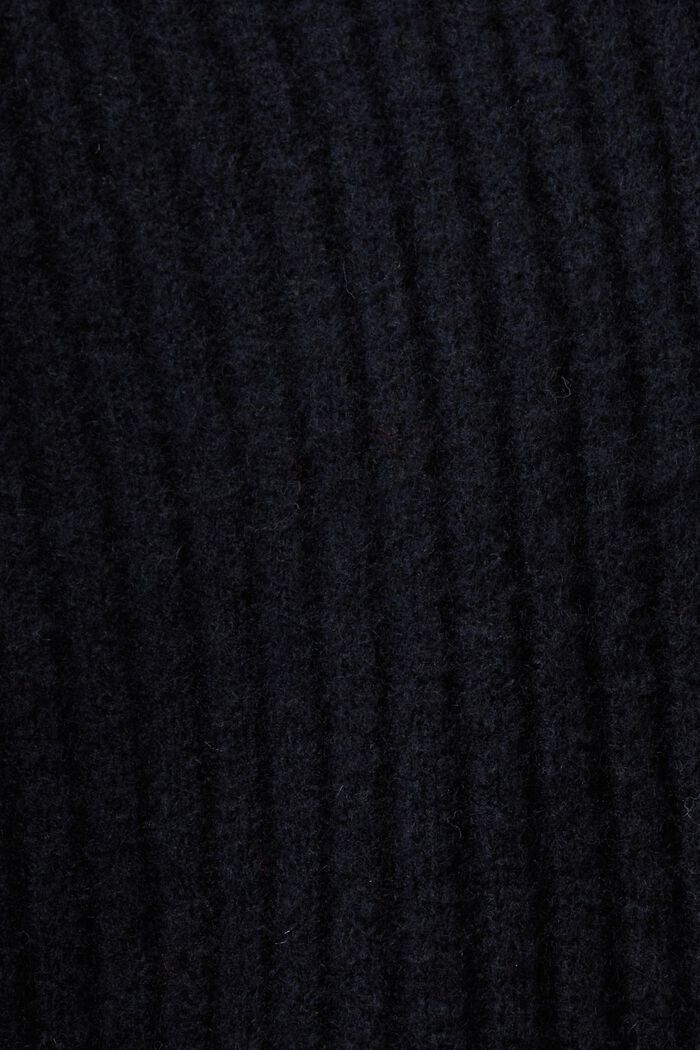 Abito mini in maglia a coste, BLACK, detail image number 5