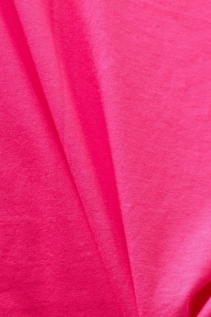 T-shirt con scollo a V, PINK FUCHSIA, detail image number 4