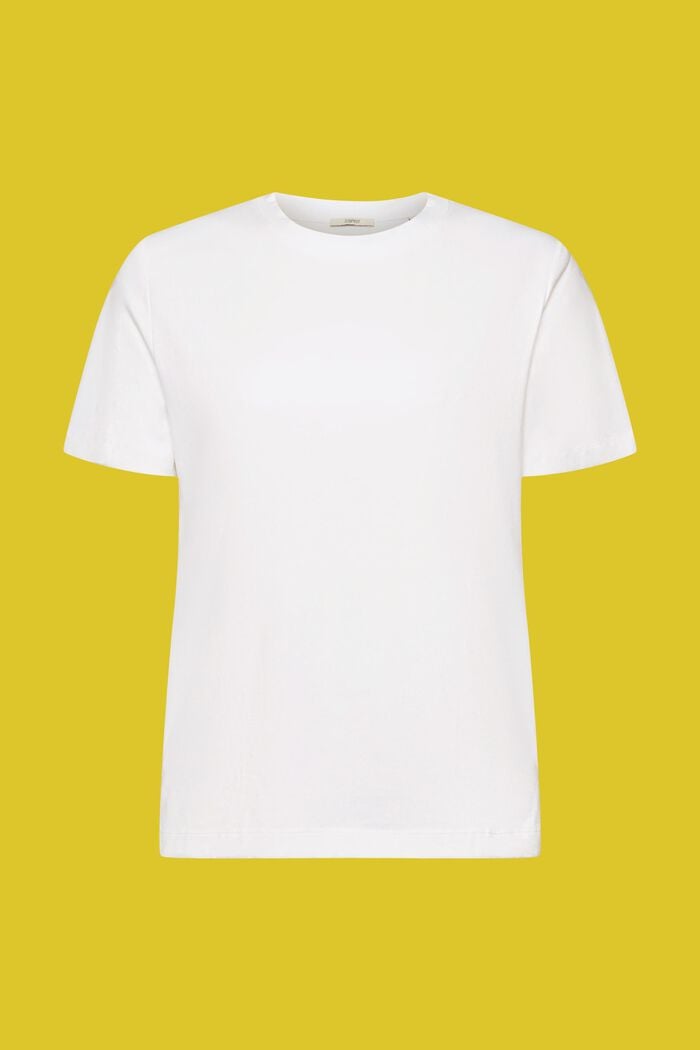 T-shirt in cotone misto, WHITE, detail image number 7