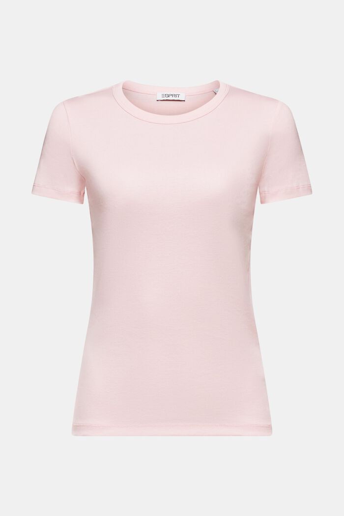 T-shirt in cotone a maniche corte, PASTEL PINK, detail image number 5