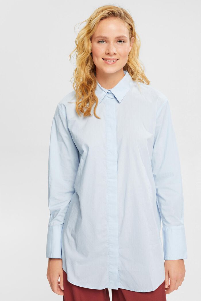 Camicia blusata oversize, LIGHT BLUE, detail image number 5