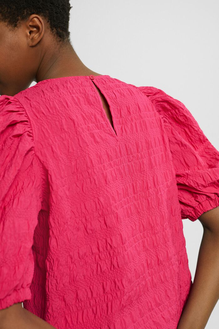 Blusa a sbuffo, PINK FUCHSIA, detail image number 2