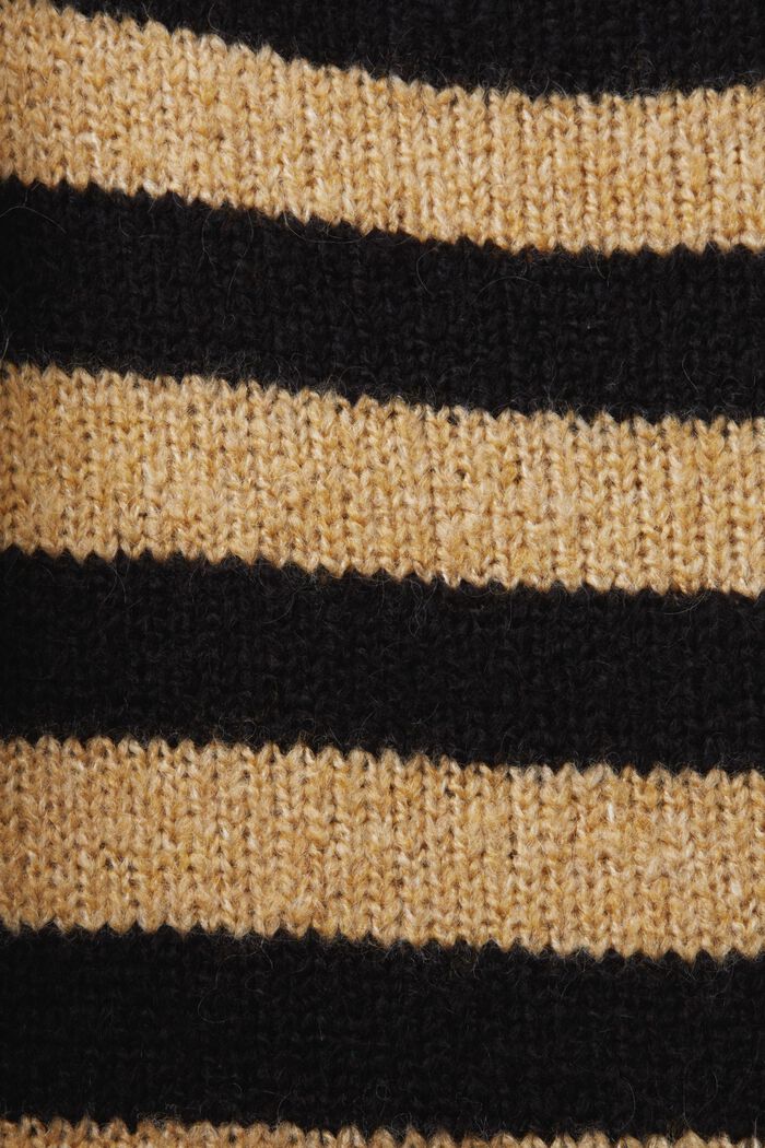Pullover a righe in misto lana e mohair, BLACK, detail image number 4