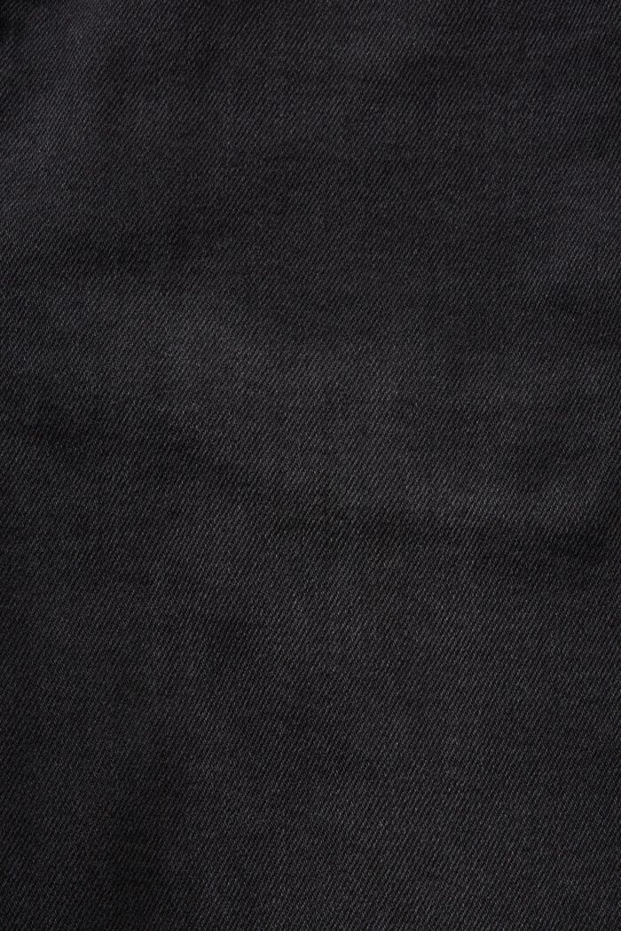Jeans Slim Fit a vita media, BLACK DARK WASHED, detail image number 6