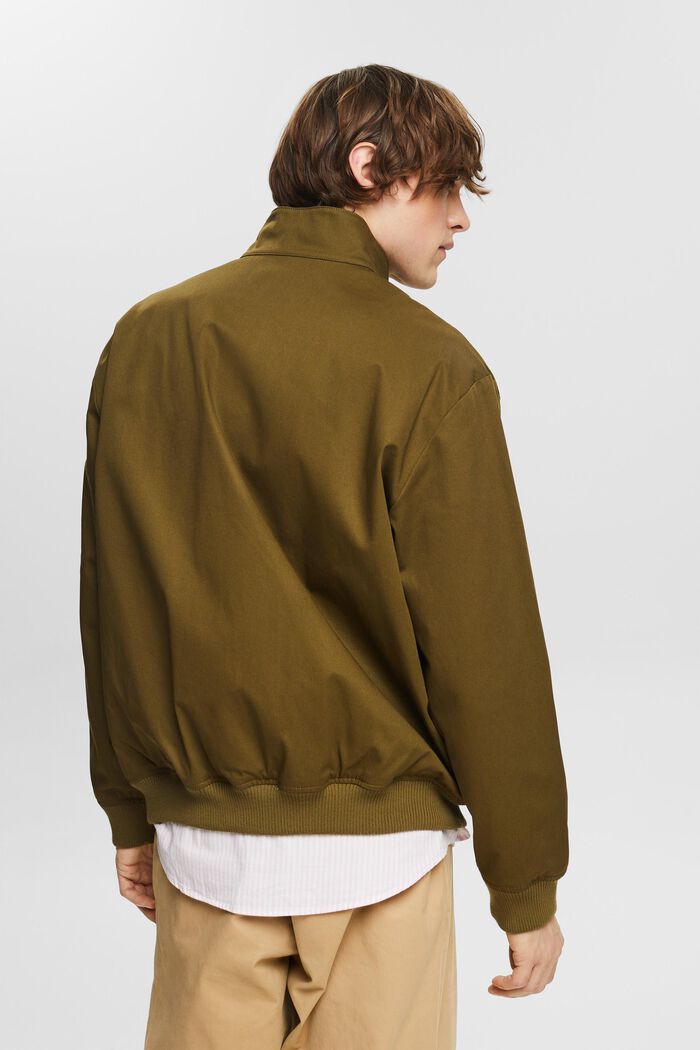 Giacca in canvas di cotone, KHAKI GREEN, detail image number 2