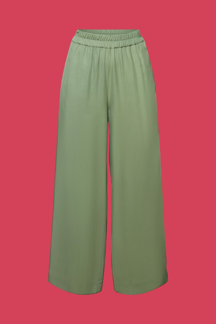 Culotte pull on in twill, PALE KHAKI, detail image number 7