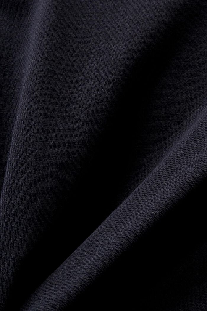 T-shirt in jersey con stampa sul davanti, BLACK, detail image number 4