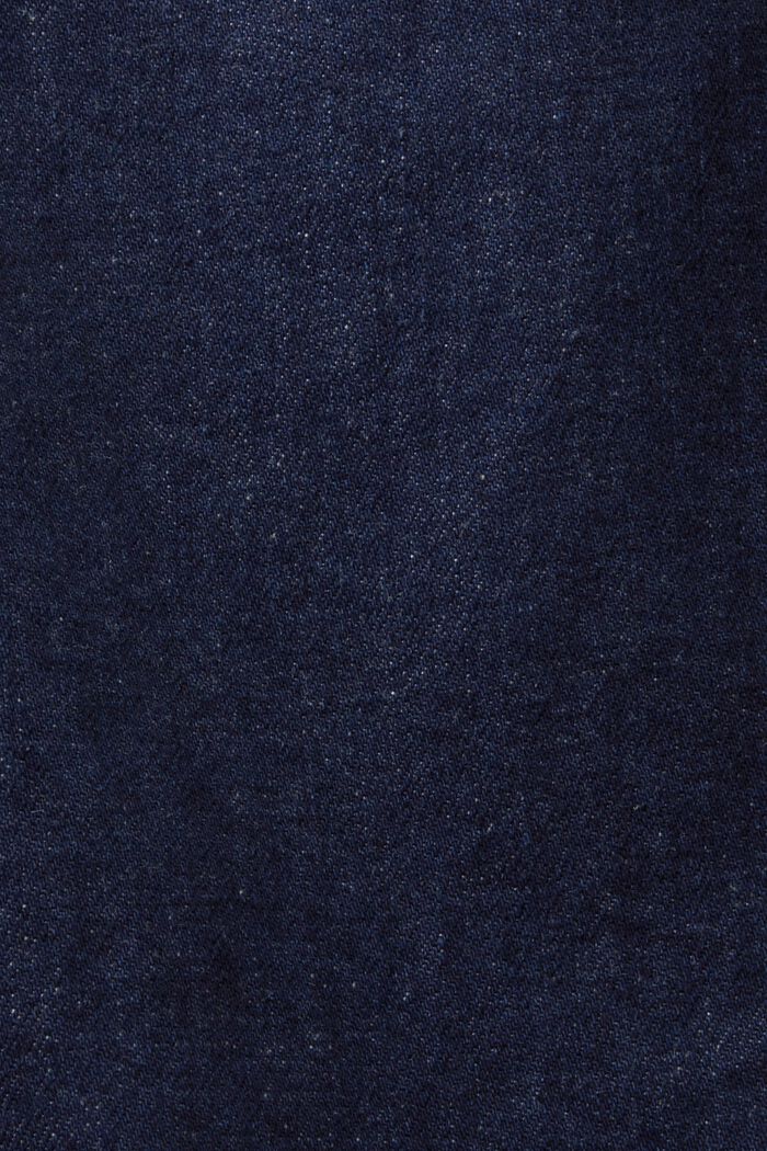 Jeans retrò a vita alta con gamba larga, BLUE RINSE, detail image number 6