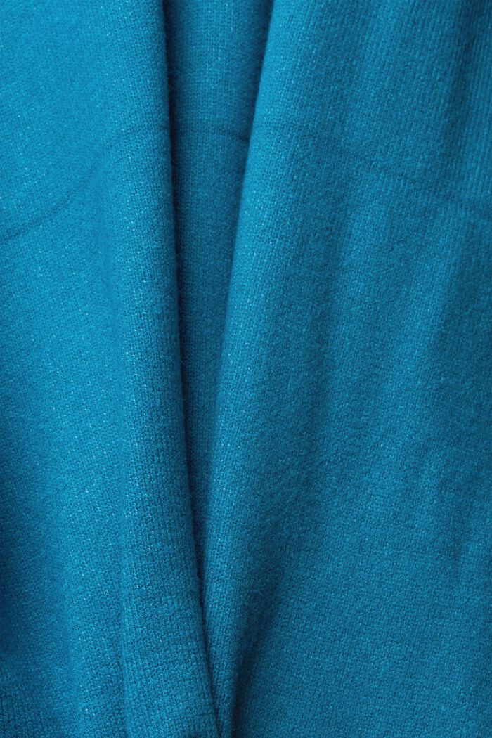 Pullover con cappuccio, TEAL BLUE, detail image number 1