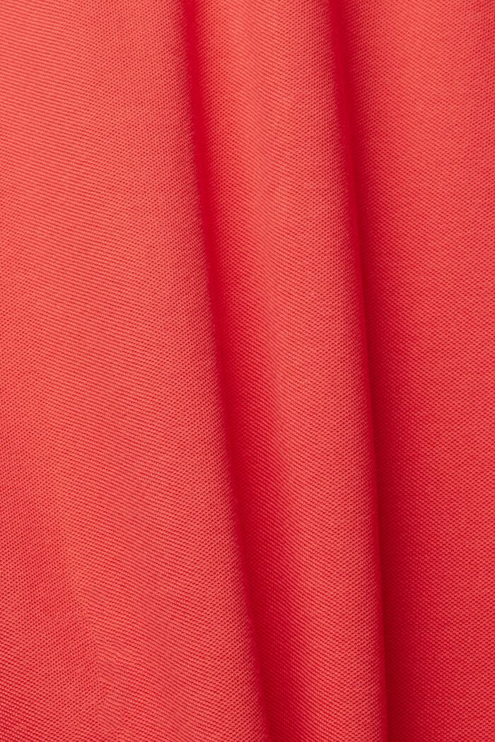 Polo in piqué di cotone, CORAL RED, detail image number 1