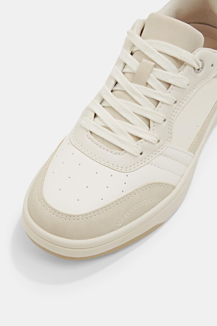 Sneakers in similpelle, LIGHT GREY, detail image number 2