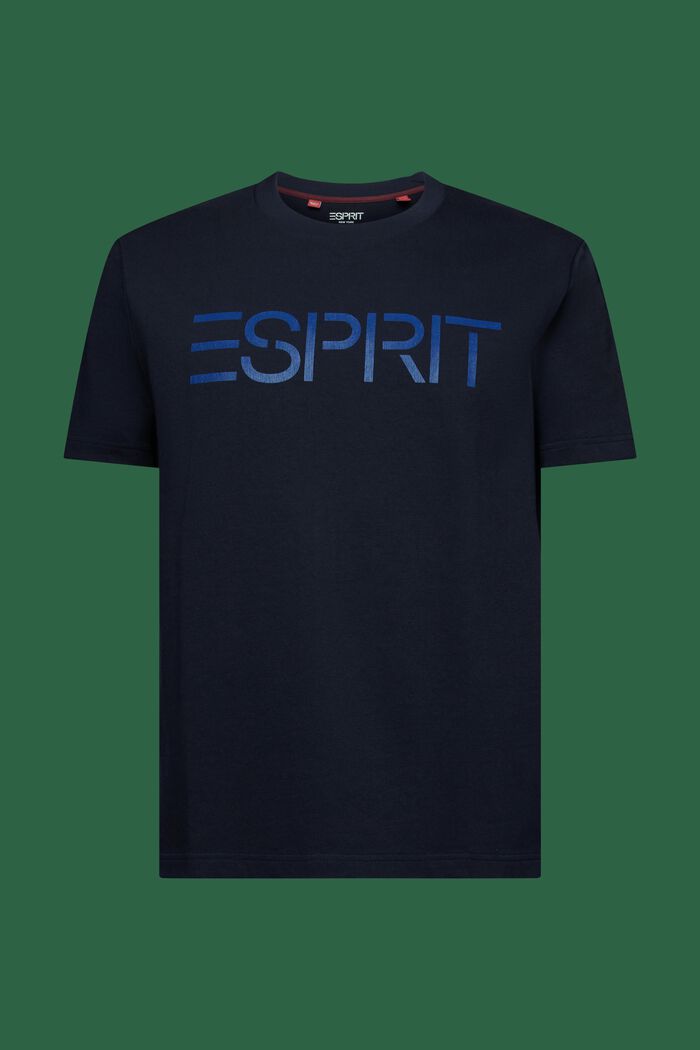 T-shirt con stampa del logo, NAVY, detail image number 6