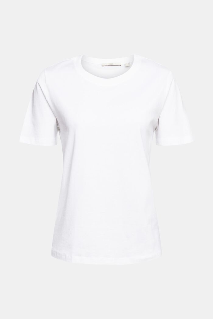 T-shirt in tinta unita, WHITE, detail image number 2