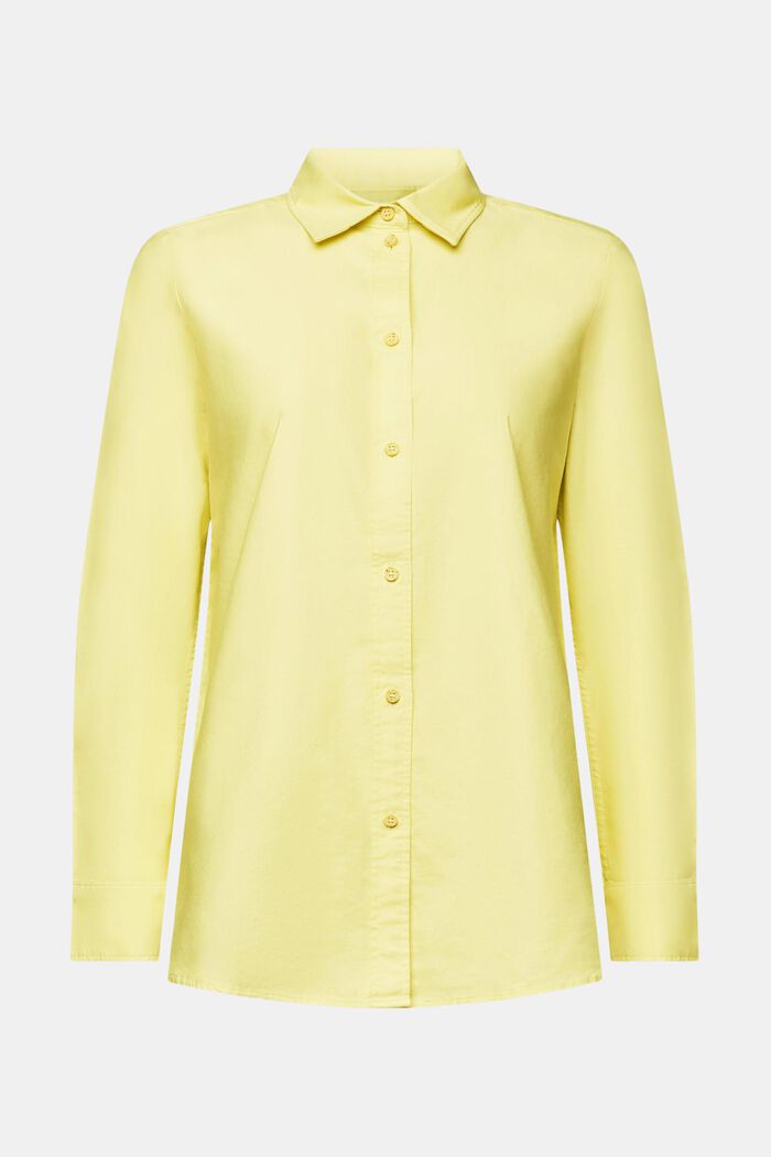Camicia blusata Oxford, LIME YELLOW, detail image number 6