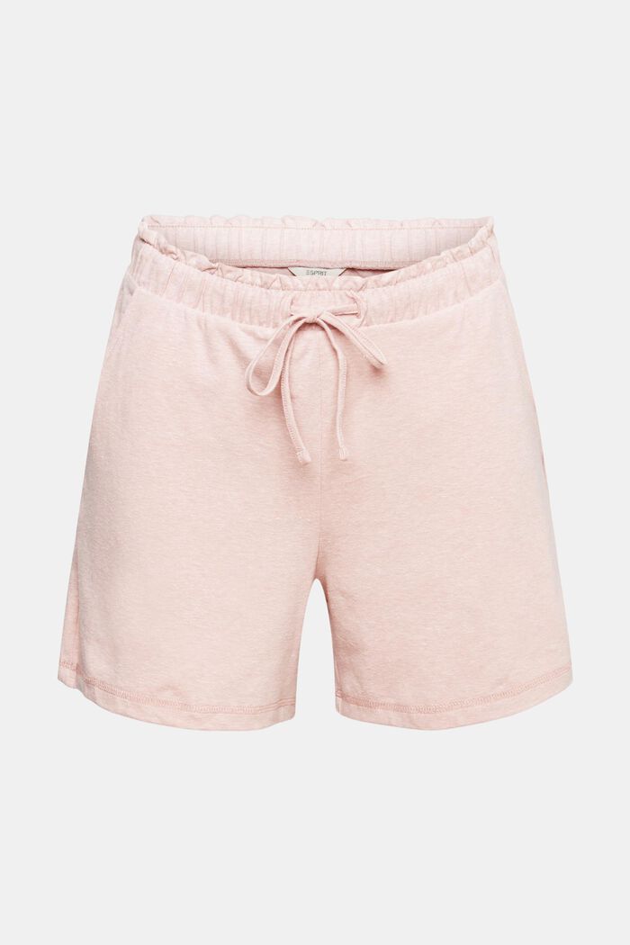Shorts in jersey con elastico in vita, OLD PINK, detail image number 2