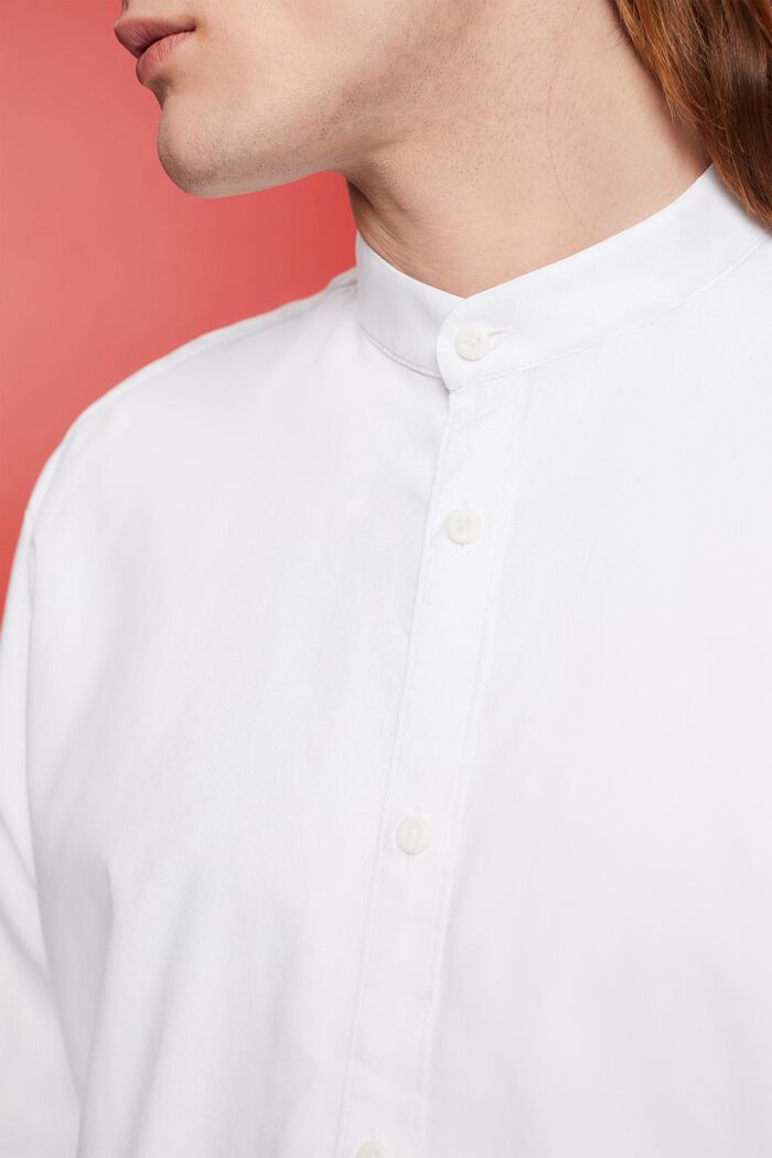 Camicia Slim Fit con colletto alto, WHITE, detail image number 2