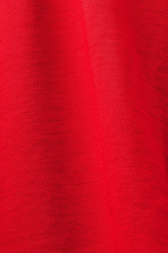 Felpa unisex con cappuccio oversize con stampa, DARK RED, detail image number 7