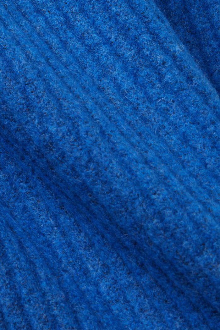 Abito mini in maglia a coste, BRIGHT BLUE, detail image number 5