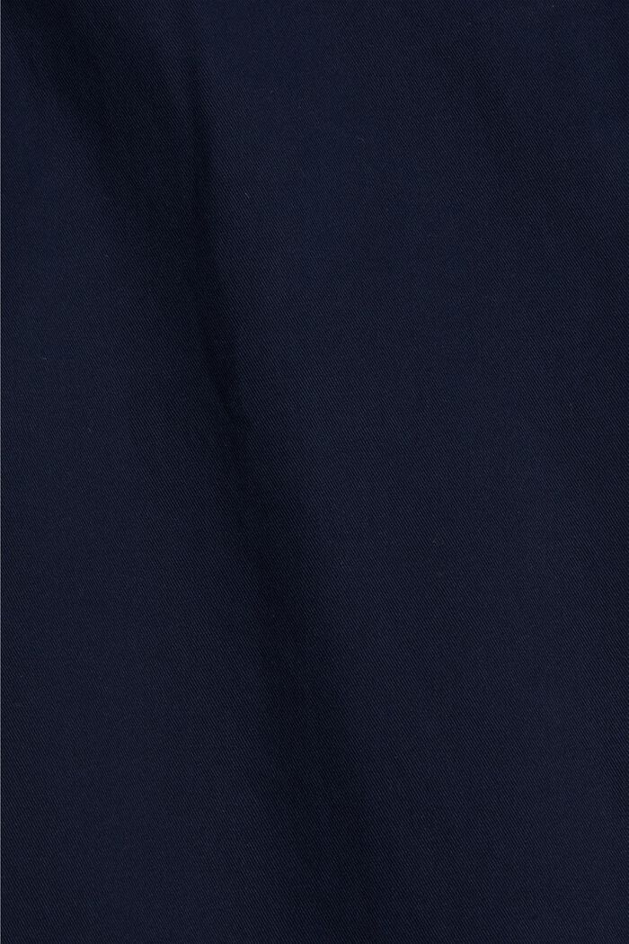 Chino in cotone biologico con anello portachiavi, NAVY, detail image number 4