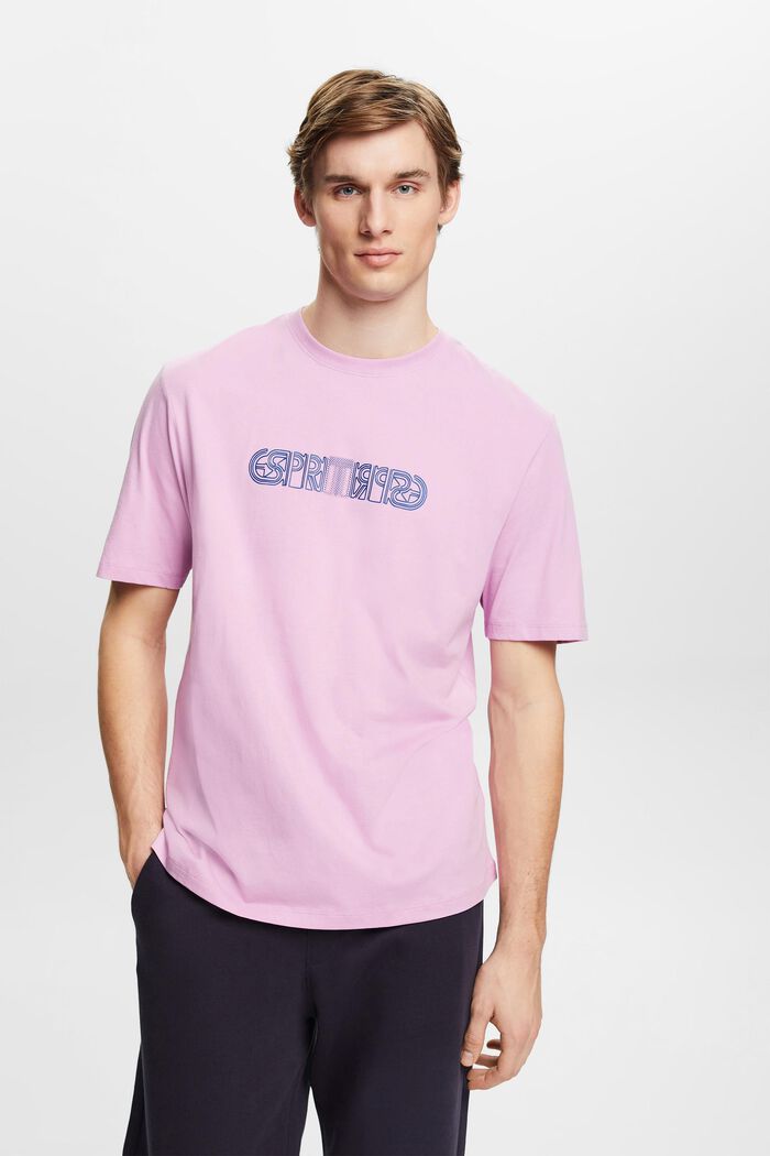 T-shirt Relaxed Fit con stampa del logo, LILAC, detail image number 0
