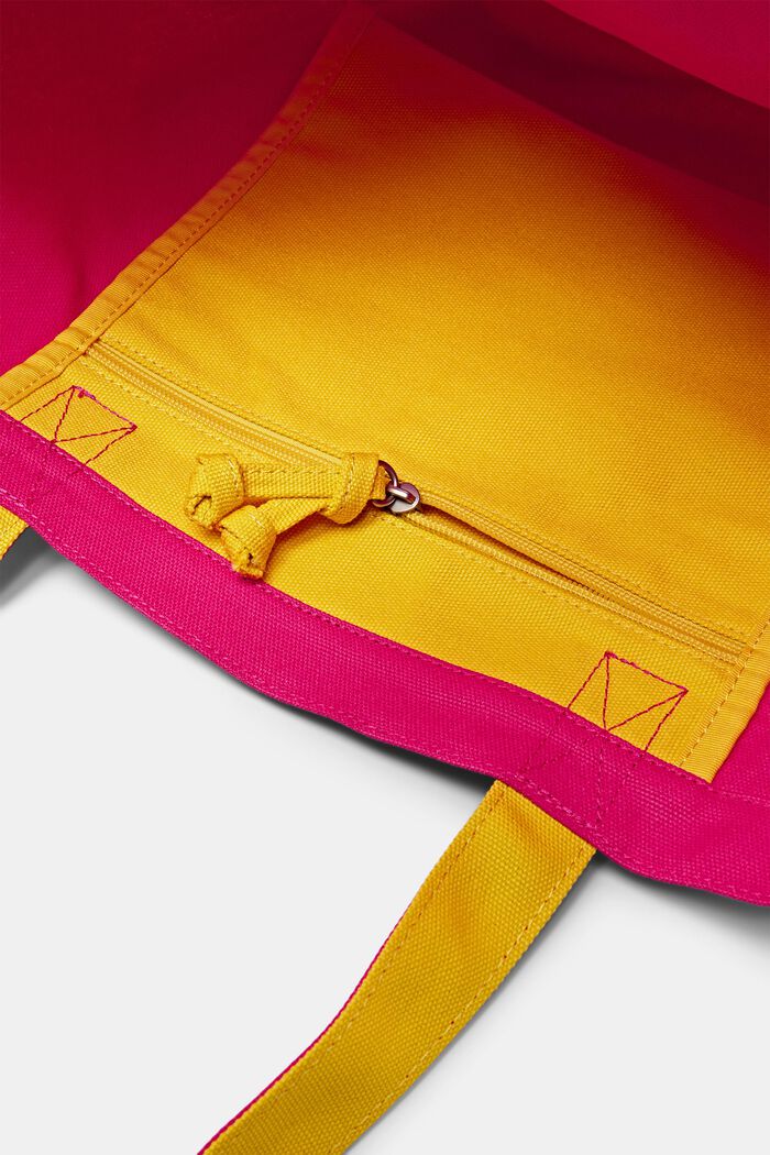 Tote Bag con logo in canvas, PINK FUCHSIA, detail image number 3