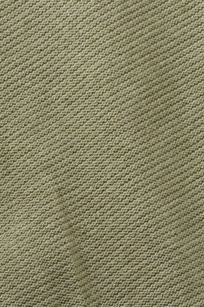 Pullover in maglia strutturata con scollo a V, LIGHT KHAKI, detail image number 5