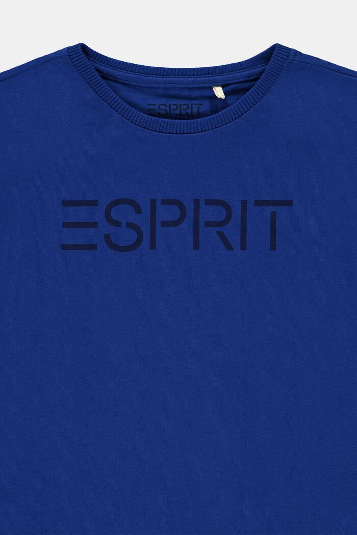 T-shirt con logo in 100% cotone, BRIGHT BLUE, detail image number 2