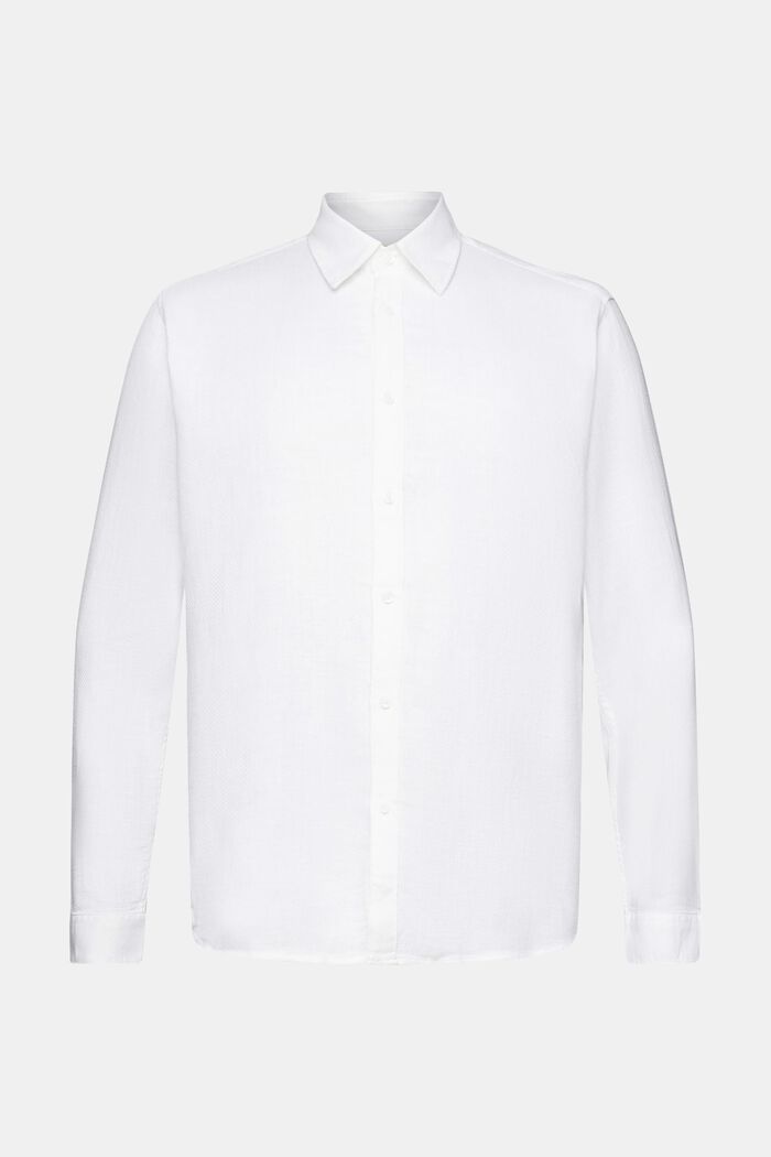Camicia dobby, WHITE, detail image number 7