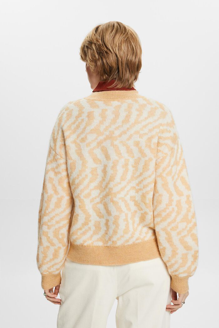 Pullover in misto lana mohair, DUSTY NUDE, detail image number 5